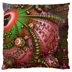 Fractal Symmetry Math Visualization Large Cushion Case (two Sides) by Celenk