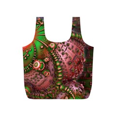 Fractal Symmetry Math Visualization Full Print Recycle Bags (s)  by Celenk