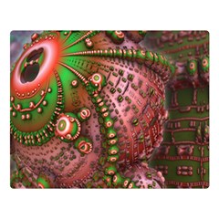 Fractal Symmetry Math Visualization Double Sided Flano Blanket (large)  by Celenk