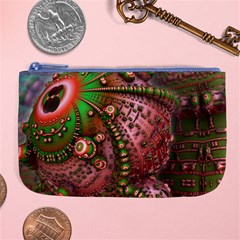 Fractal Symmetry Math Visualization Large Coin Purse by Celenk