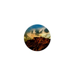 Mountain Sky Landscape Nature 1  Mini Buttons by Celenk