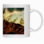 Mountain Sky Landscape Nature White Mugs Right