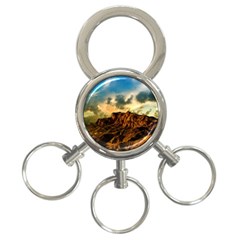 Mountain Sky Landscape Nature 3-ring Key Chains by Celenk