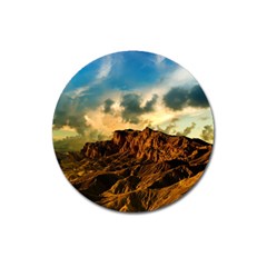 Mountain Sky Landscape Nature Magnet 3  (Round)