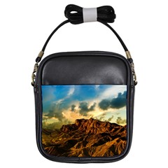 Mountain Sky Landscape Nature Girls Sling Bags by Celenk