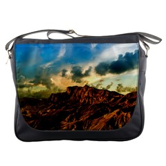 Mountain Sky Landscape Nature Messenger Bags by Celenk