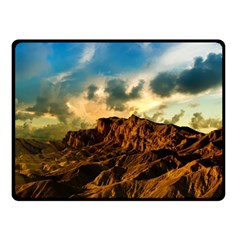 Mountain Sky Landscape Nature Double Sided Fleece Blanket (Small) 