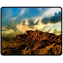 Mountain Sky Landscape Nature Double Sided Fleece Blanket (Medium) 