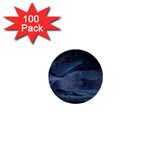 Landscape Night Lunar Sky Scene 1  Mini Buttons (100 pack)  Front