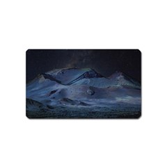 Landscape Night Lunar Sky Scene Magnet (name Card) by Celenk