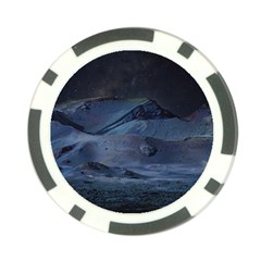 Landscape Night Lunar Sky Scene Poker Chip Card Guard (10 Pack) by Celenk