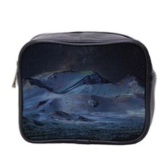 Landscape Night Lunar Sky Scene Mini Toiletries Bag 2-side by Celenk