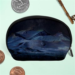 Landscape Night Lunar Sky Scene Accessory Pouches (large)  by Celenk