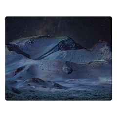 Landscape Night Lunar Sky Scene Double Sided Flano Blanket (large)  by Celenk