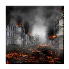 Armageddon Destruction Apocalypse Tile Coasters by Celenk