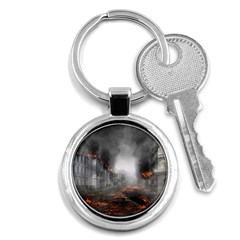 Armageddon Destruction Apocalypse Key Chains (round)  by Celenk