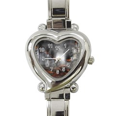 Armageddon Destruction Apocalypse Heart Italian Charm Watch by Celenk