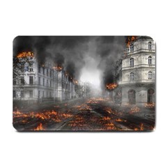 Armageddon Destruction Apocalypse Small Doormat  by Celenk