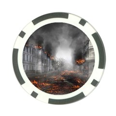 Armageddon Destruction Apocalypse Poker Chip Card Guard by Celenk