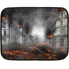 Armageddon Destruction Apocalypse Double Sided Fleece Blanket (mini)  by Celenk