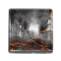 Armageddon Destruction Apocalypse Memory Card Reader (square) by Celenk