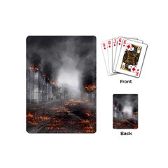 Armageddon Destruction Apocalypse Playing Cards (mini)  by Celenk