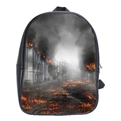 Armageddon Destruction Apocalypse School Bag (xl) by Celenk