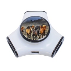 Horses Stampede Nature Running 3-port Usb Hub by Celenk