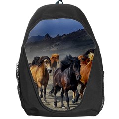 Horses Stampede Nature Running Backpack Bag by Celenk