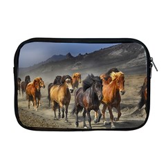 Horses Stampede Nature Running Apple Macbook Pro 17  Zipper Case by Celenk