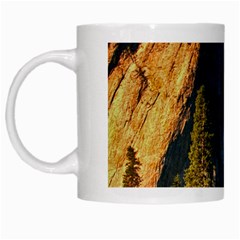 Mountains Landscape Rock Forest White Mugs by Celenk