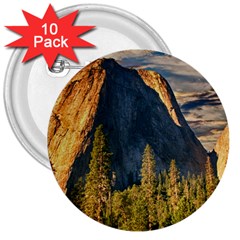 Mountains Landscape Rock Forest 3  Buttons (10 Pack)  by Celenk