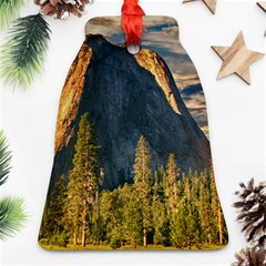 Mountains Landscape Rock Forest Ornament (bell) by Celenk