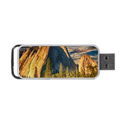 Mountains Landscape Rock Forest Portable Usb Flash (one Side) by Celenk