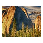 Mountains Landscape Rock Forest Double Sided Flano Blanket (Large)  80 x60  Blanket Front