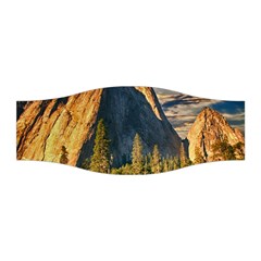 Mountains Landscape Rock Forest Stretchable Headband by Celenk