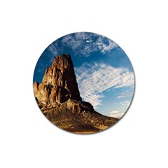 Mountain Desert Landscape Nature Magnet 3  (round) by Celenk