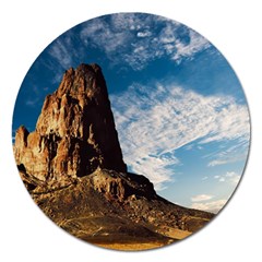 Mountain Desert Landscape Nature Magnet 5  (round) by Celenk