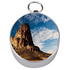 Mountain Desert Landscape Nature Silver Compasses by Celenk