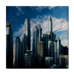 Skyscraper Cityline Urban Skyline Tile Coasters by Celenk