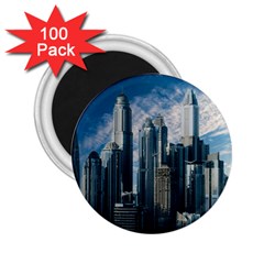 Skyscraper Cityline Urban Skyline 2 25  Magnets (100 Pack)  by Celenk