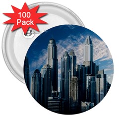 Skyscraper Cityline Urban Skyline 3  Buttons (100 Pack)  by Celenk