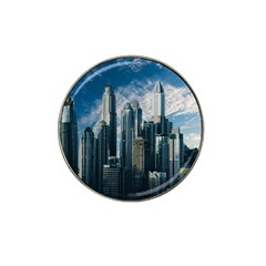 Skyscraper Cityline Urban Skyline Hat Clip Ball Marker by Celenk