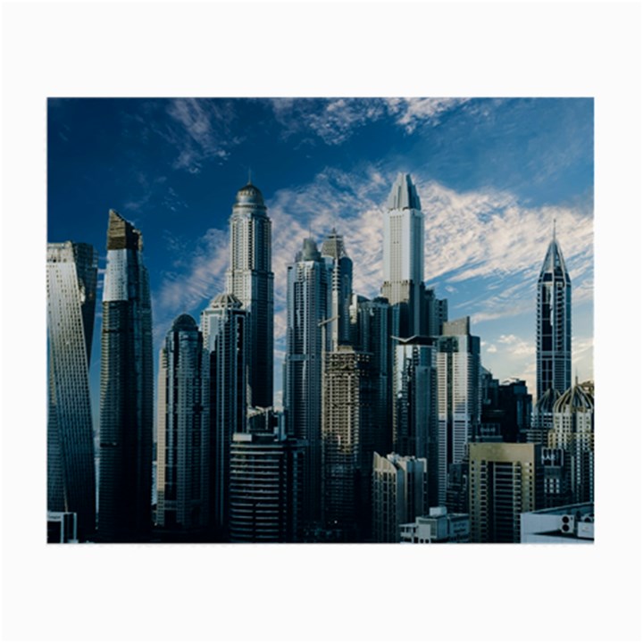 Skyscraper Cityline Urban Skyline Small Glasses Cloth