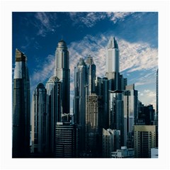 Skyscraper Cityline Urban Skyline Medium Glasses Cloth by Celenk