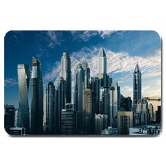 Skyscraper Cityline Urban Skyline Large Doormat  by Celenk