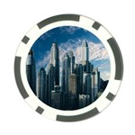 Skyscraper Cityline Urban Skyline Poker Chip Card Guard Front