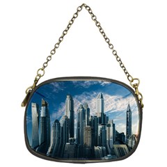 Skyscraper Cityline Urban Skyline Chain Purses (two Sides)  by Celenk