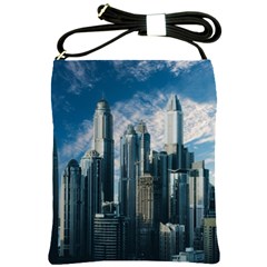 Skyscraper Cityline Urban Skyline Shoulder Sling Bags by Celenk