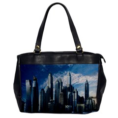 Skyscraper Cityline Urban Skyline Office Handbags by Celenk